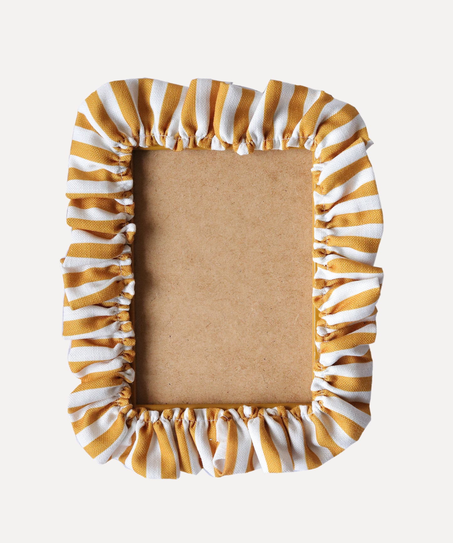 Mustard Stripe Ruffle Frame