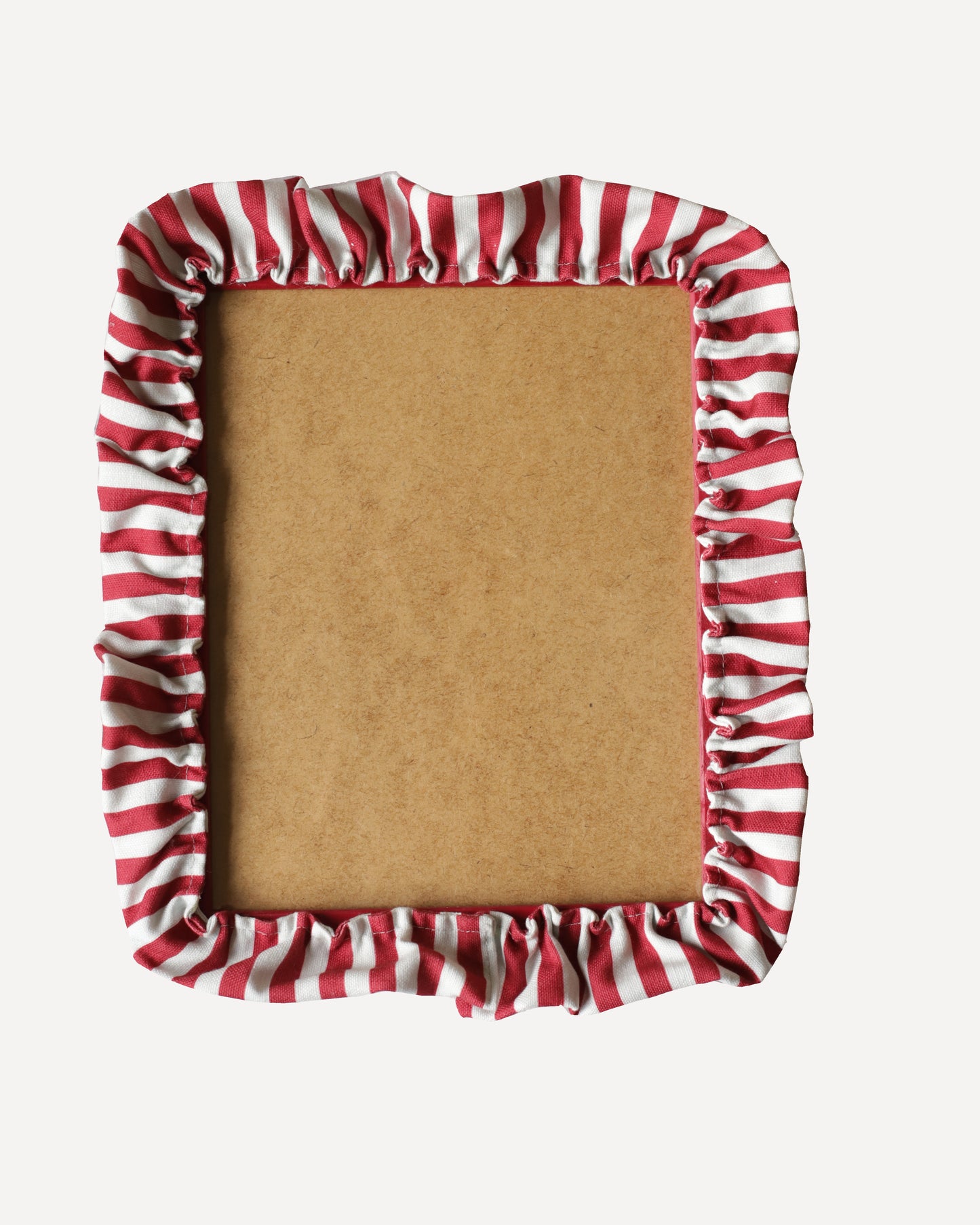 Cranberry Stripe Ruffle Frame
