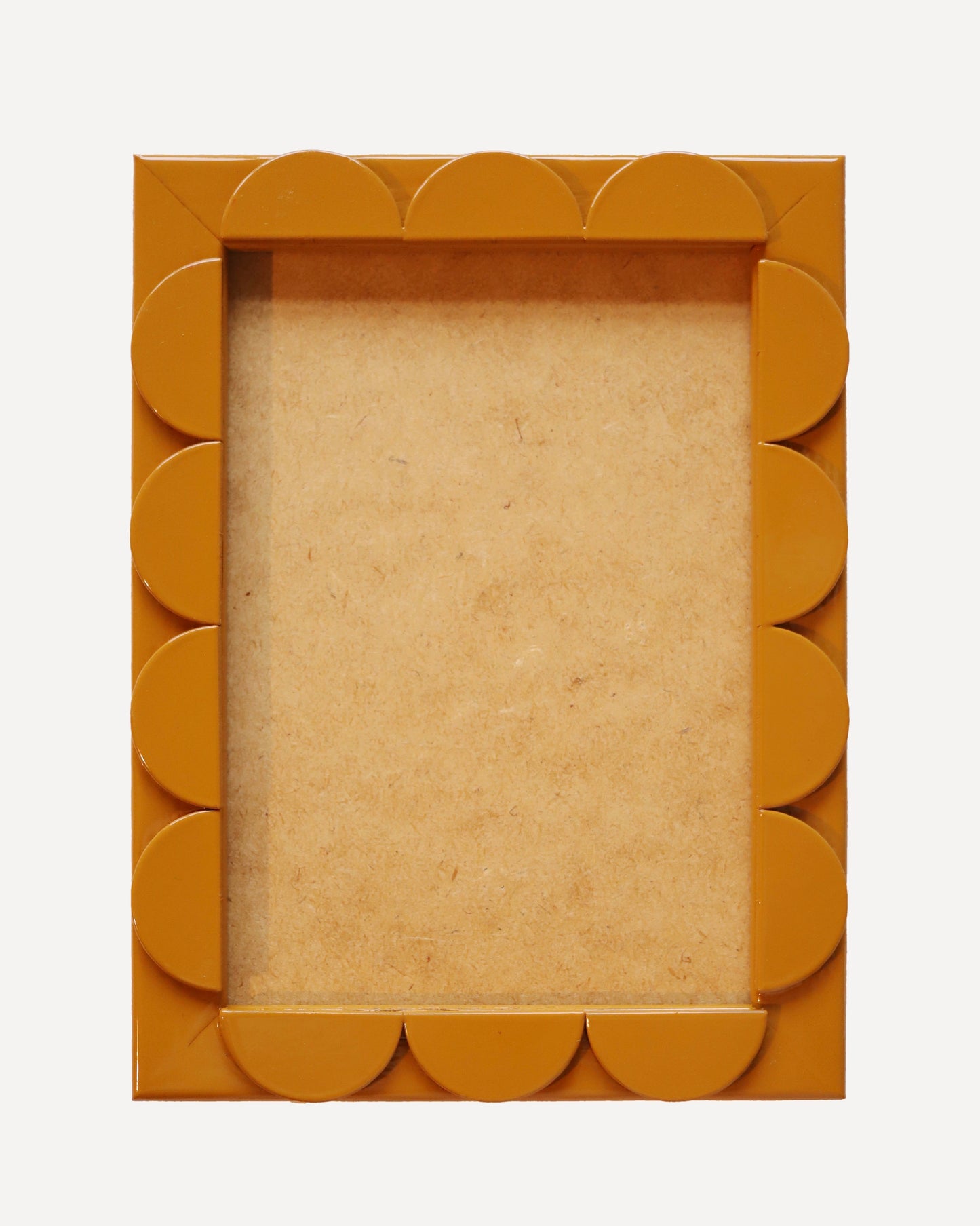 Mustard Lacquered Scallop Frame