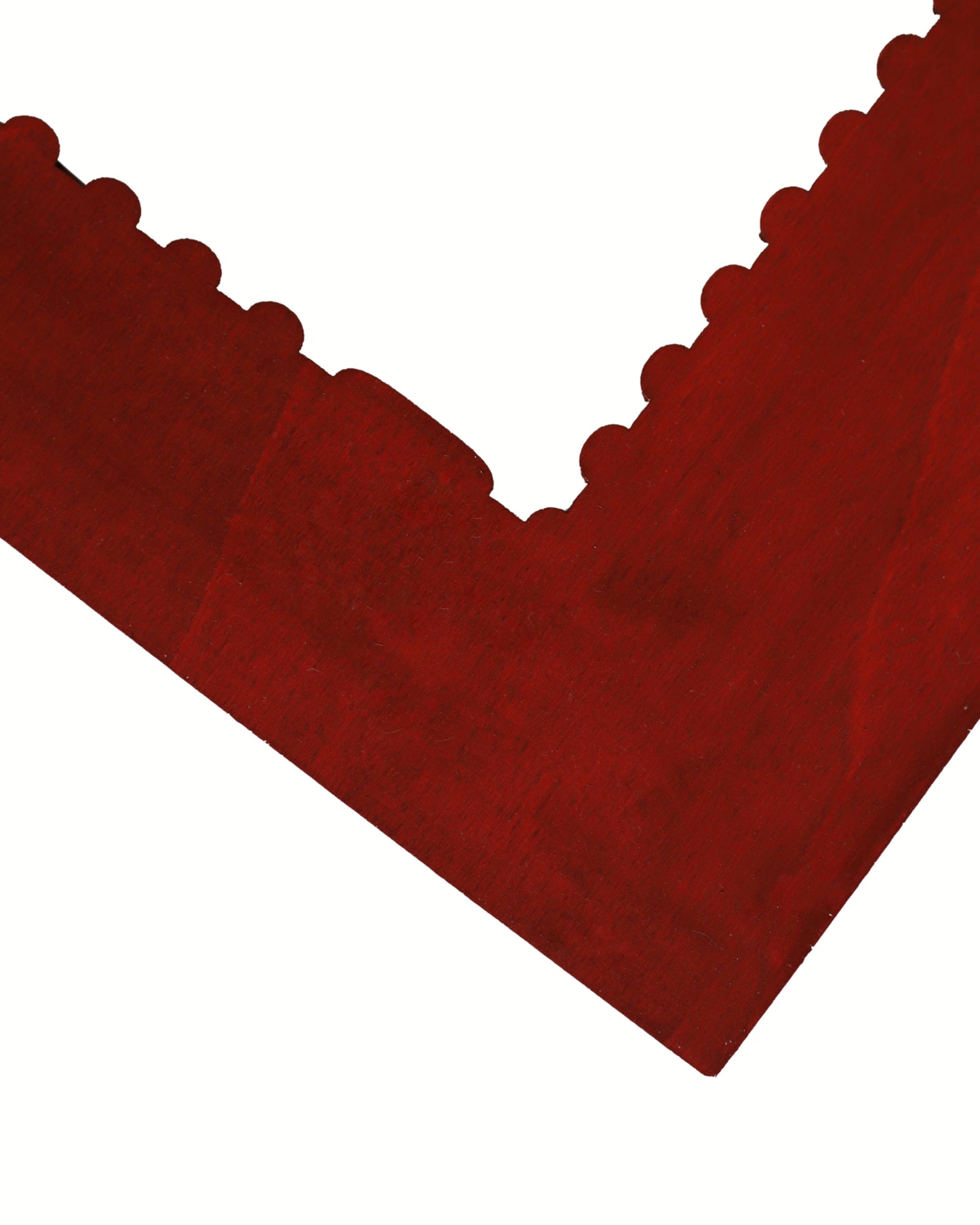 Brick Red Stained Wood Stamp Mount