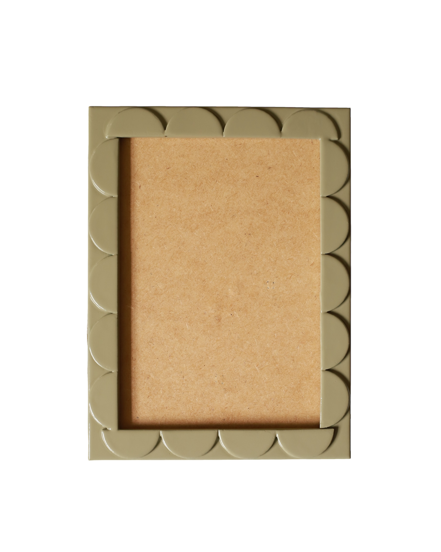 Pistachio Lacquered Scallop Frame