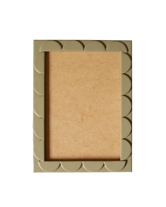 Pistachio Lacquered Scallop Frame