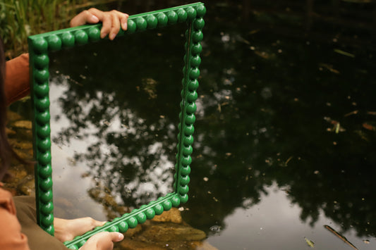 Over-Sized Bobbin Mirror