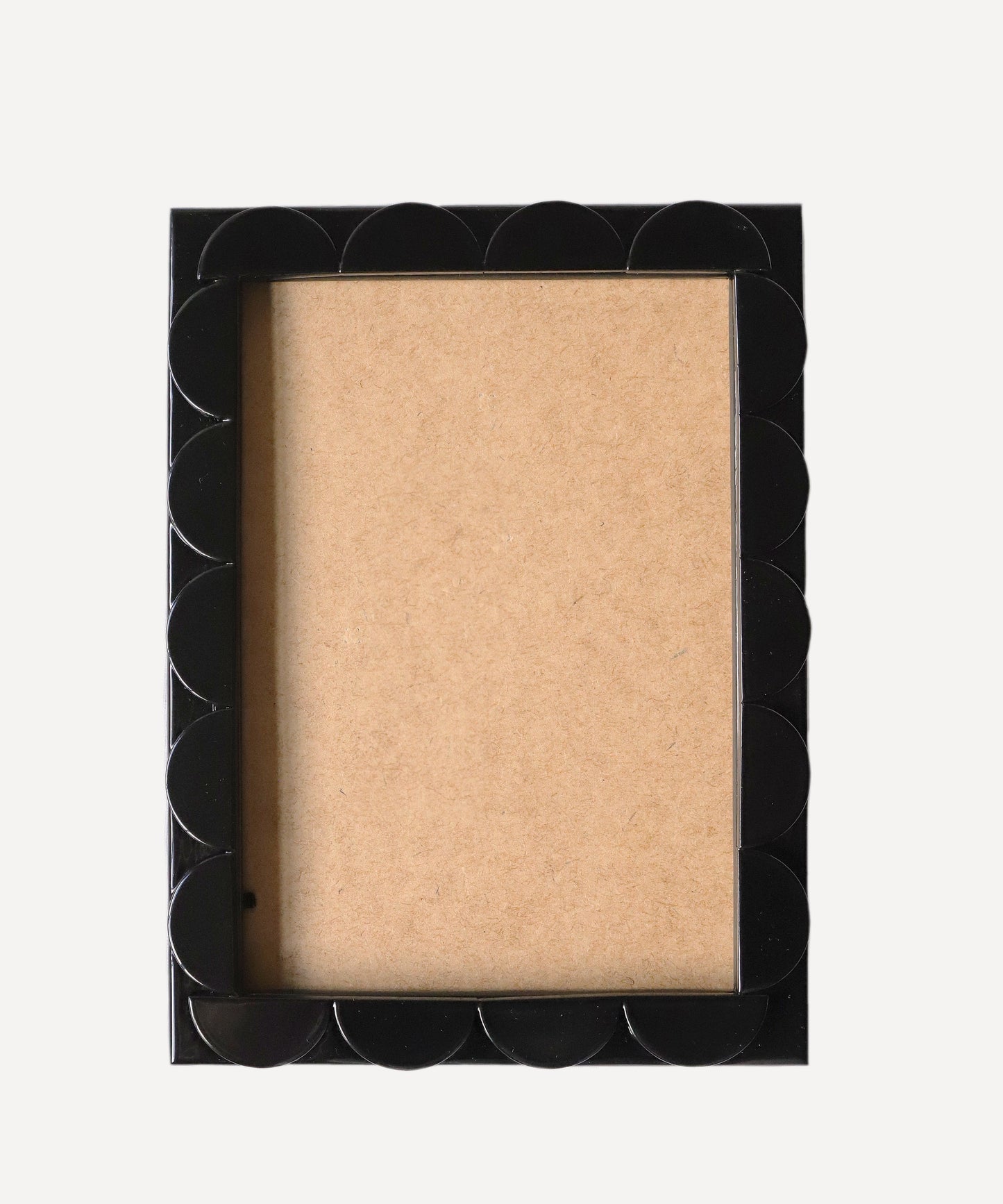 Black Lacquered Scallop Frame