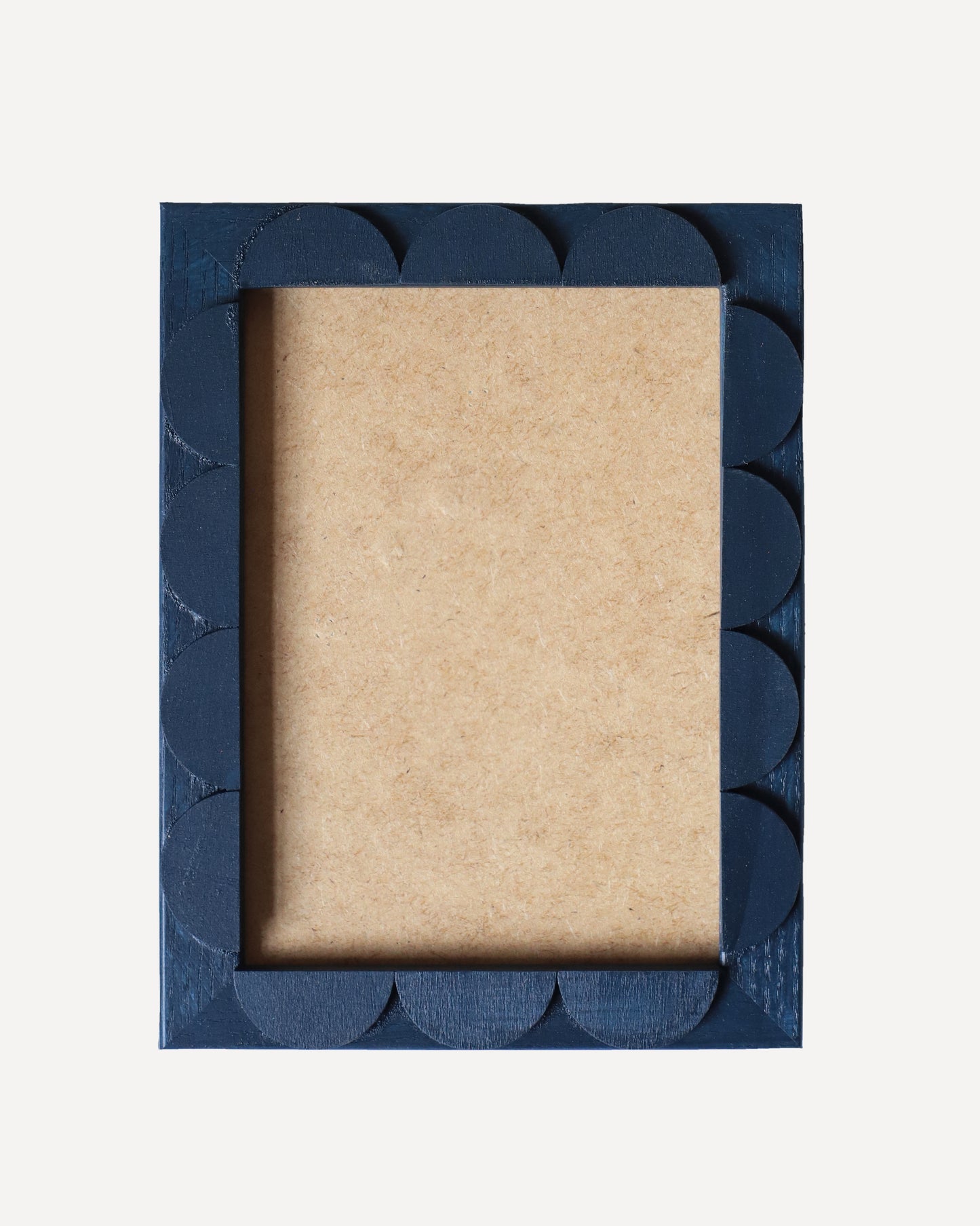 Indigo Stained Scallop Frame