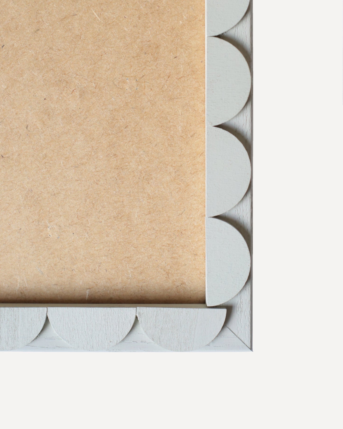 Light Pistachio Stained Scallop Frame