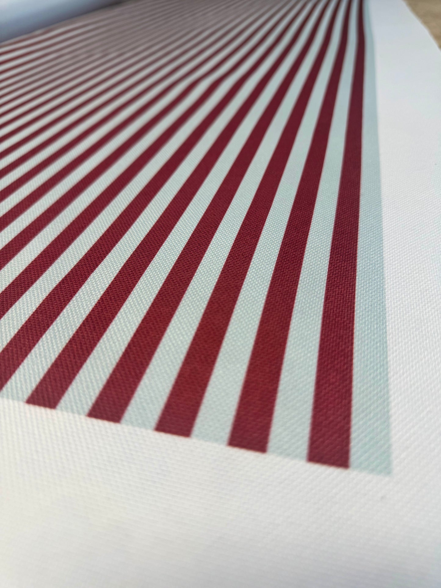 Cranberry Stripe Ruffle Frame