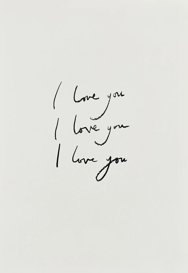 ‘I love you” Framed Original Art