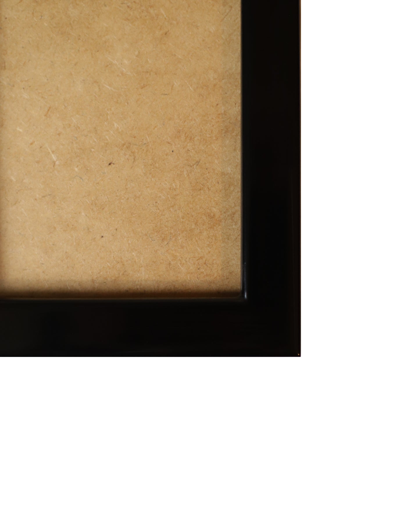 Black Lacquered Wood Flat Frame