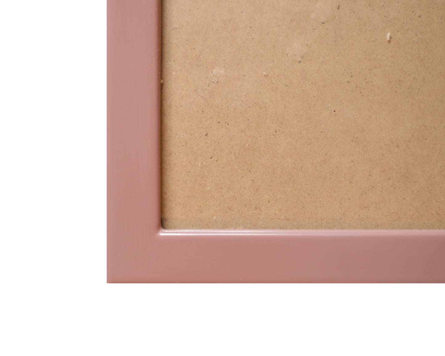 Dusty Rose Lacquered Wood Flat Frame