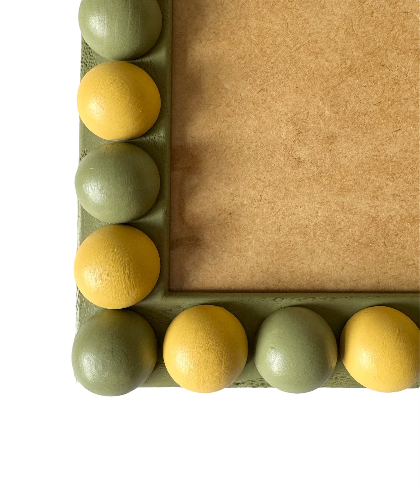 Sage Green & Citrine Stained Bobbin Frame