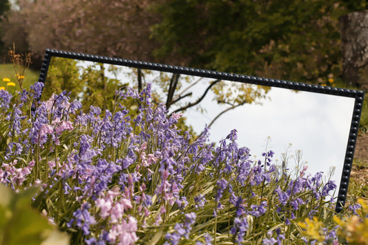 Full-Length Stained Bobbin Mirror
