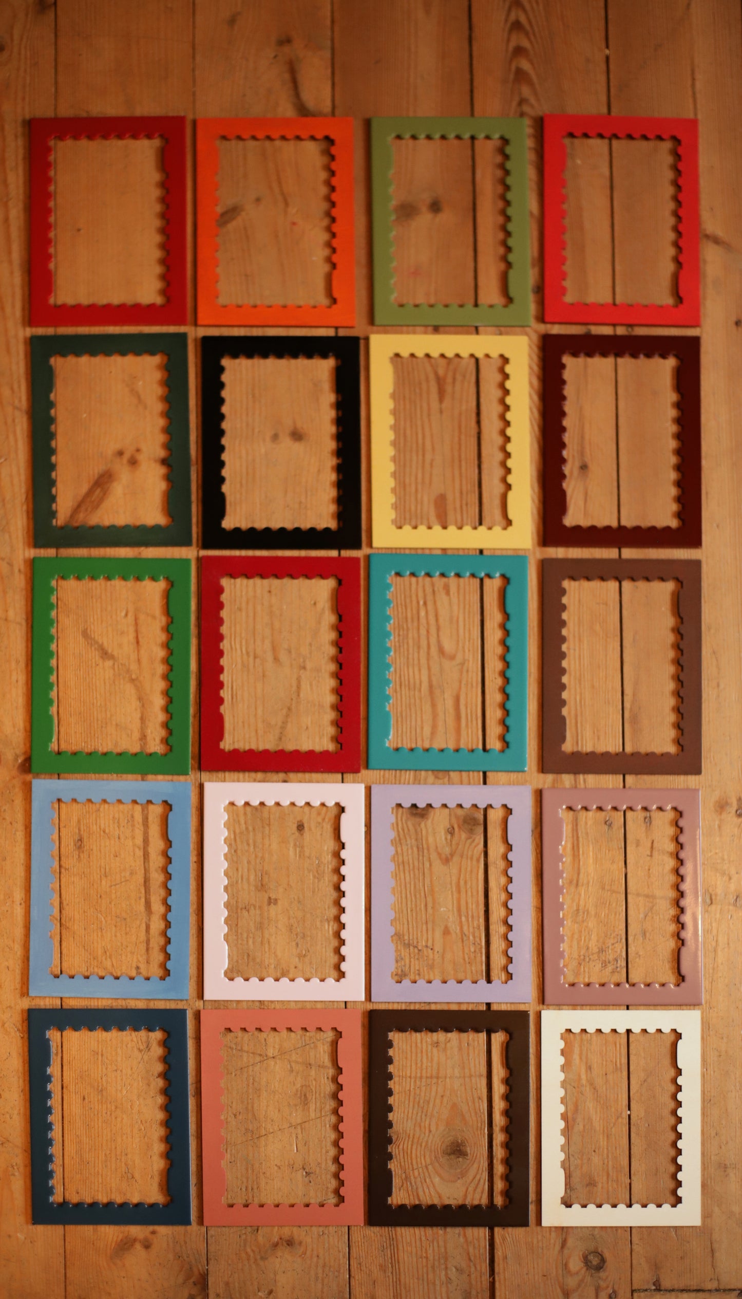Light Pistachio Stained Wood Stamp Mount