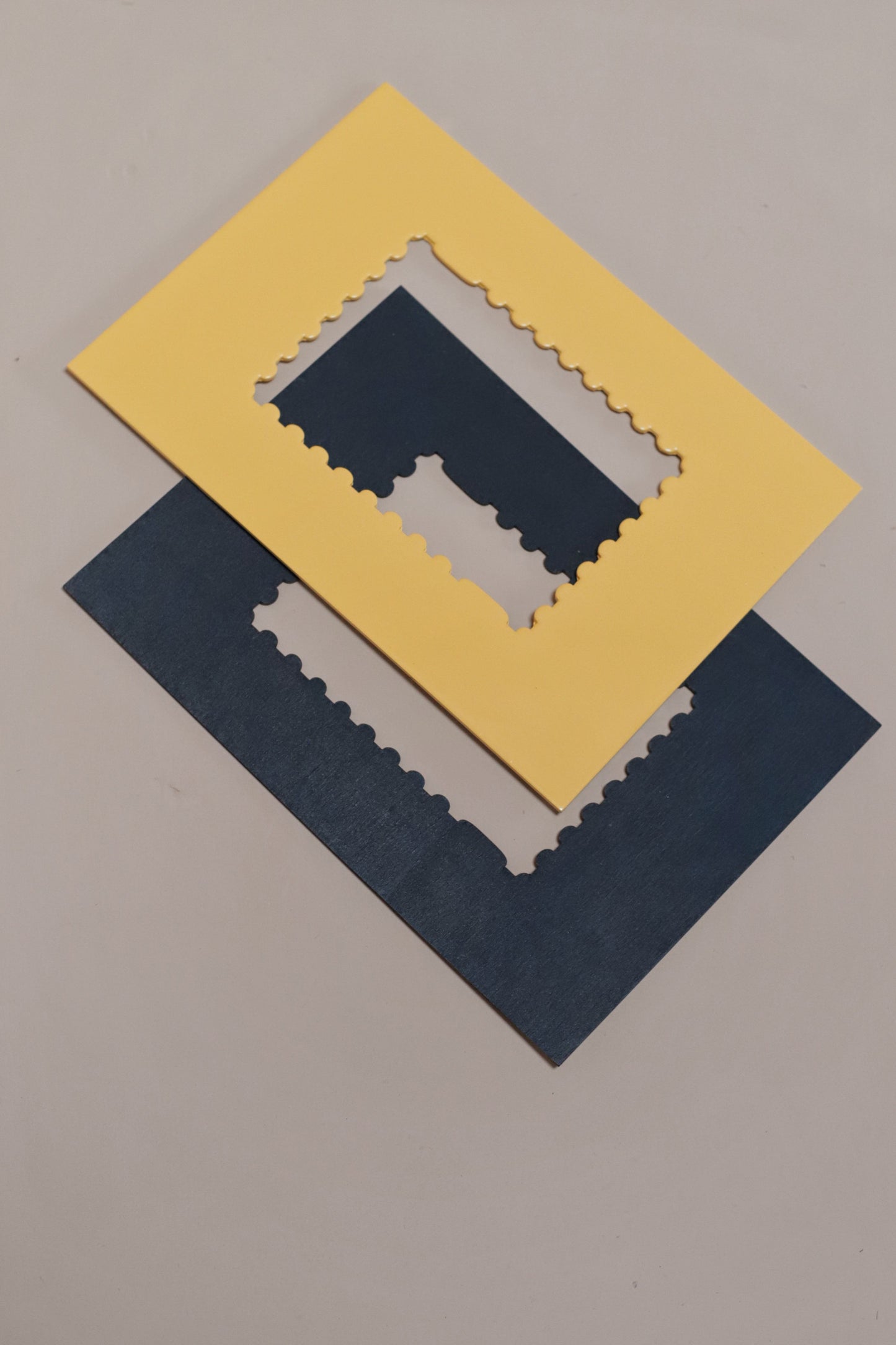 Indigo Stained Wood Stamp Mount
