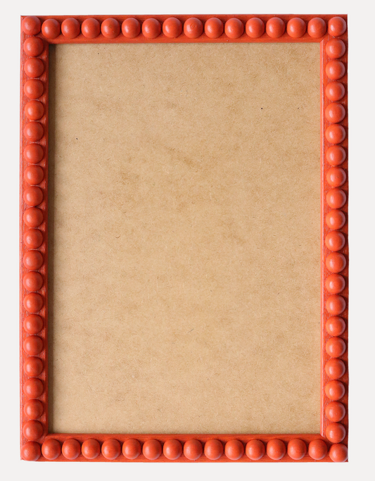 Burnt Orange Stained Bobbin Frame