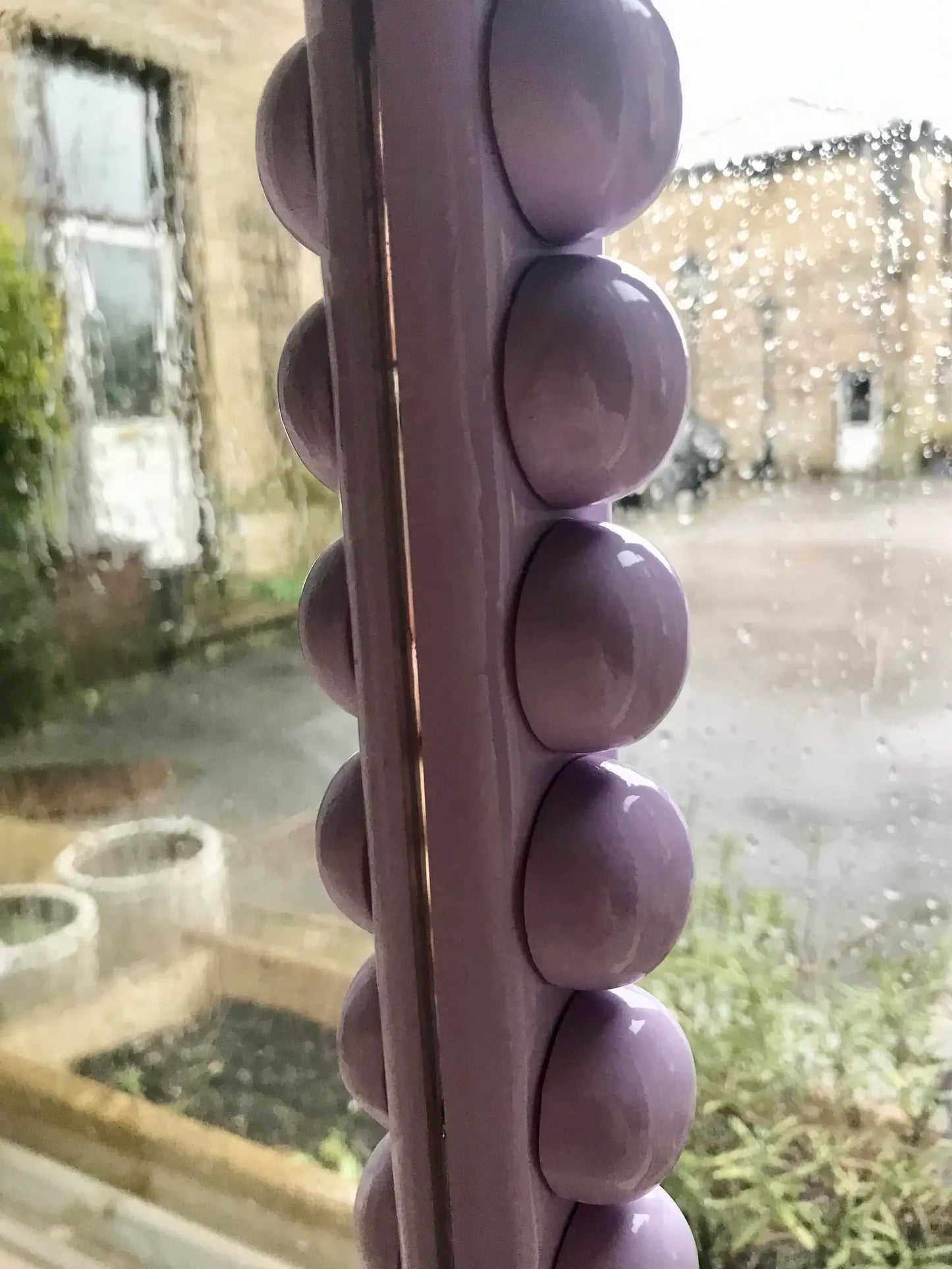 Lilac Over-Sized Bobbin Mirror