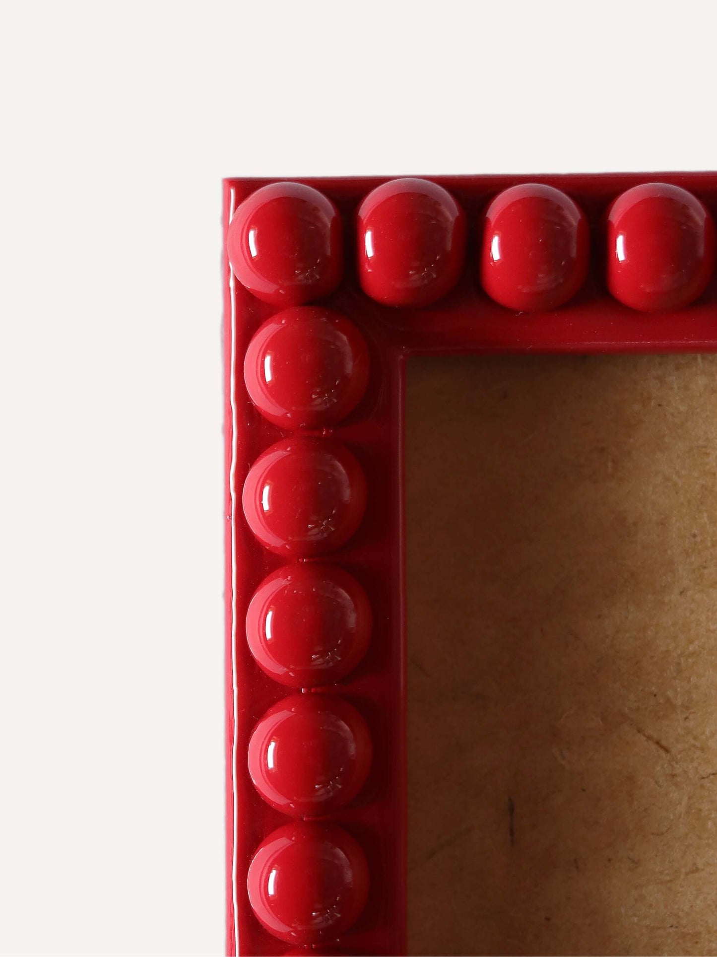 Crimson Red Bobbin Frame close up