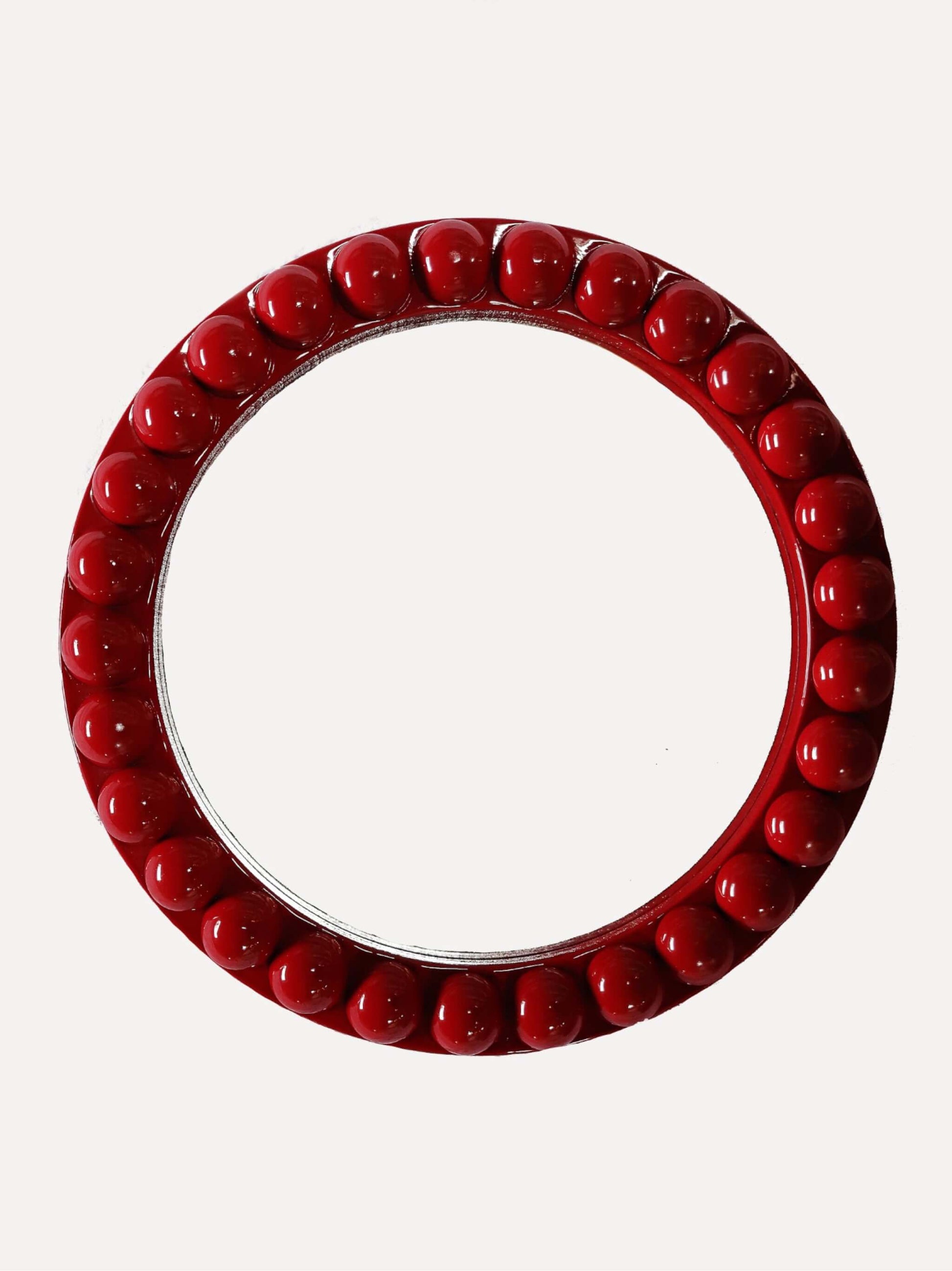 Round Over-Sized Bobbin Mirror