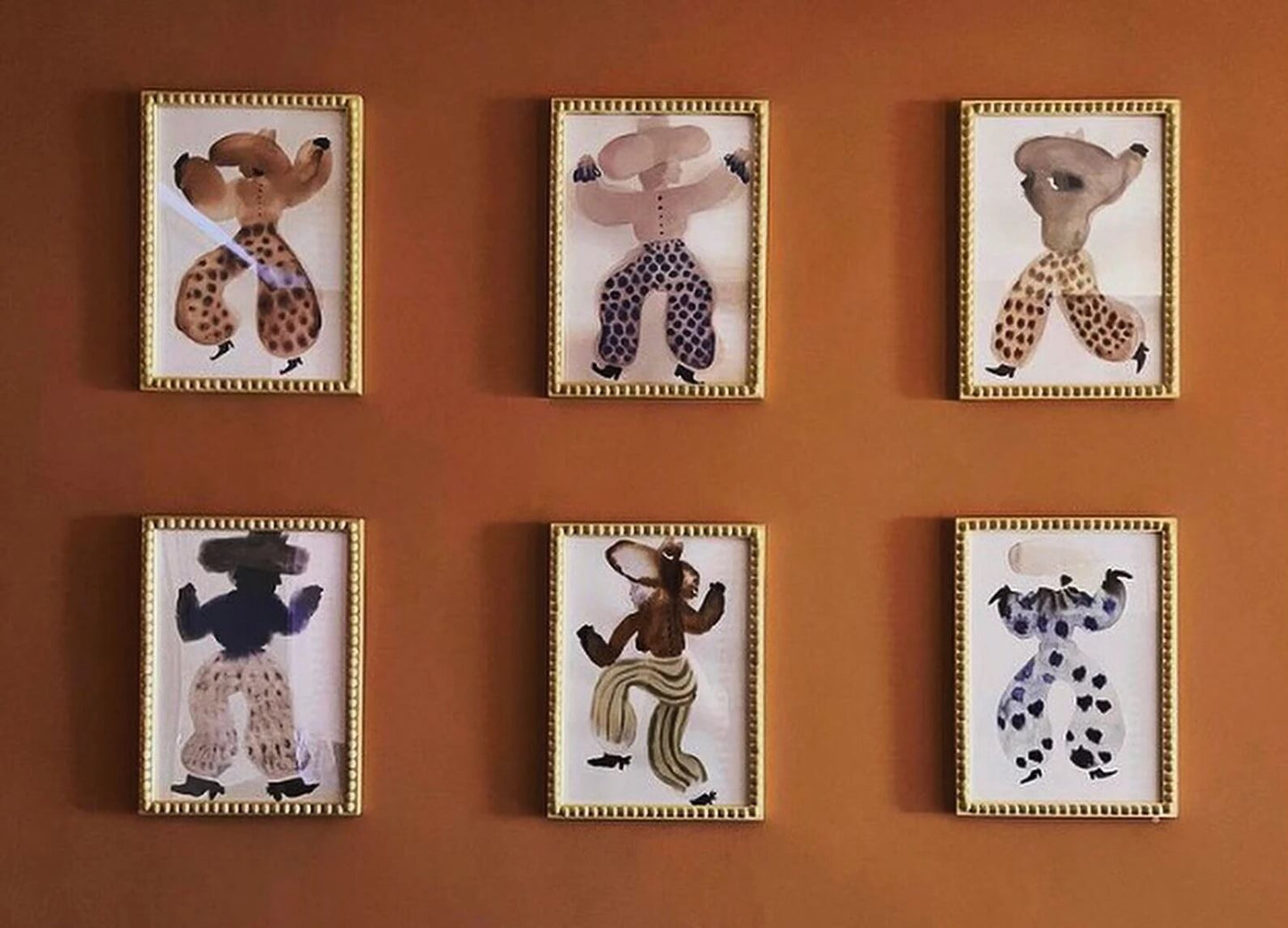Bobbin Frames on a wall