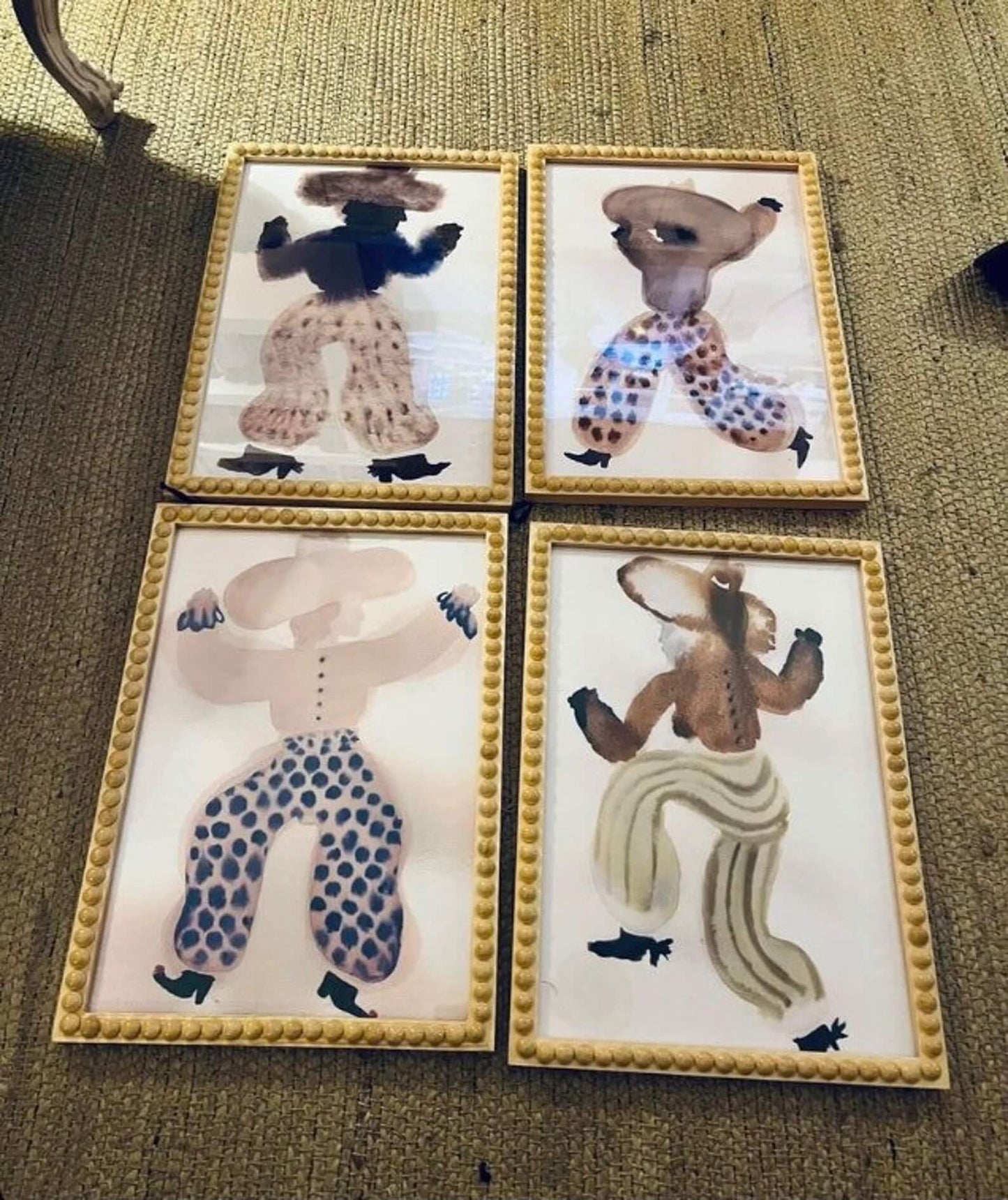 Set of Natural Wood Bobbin Frames