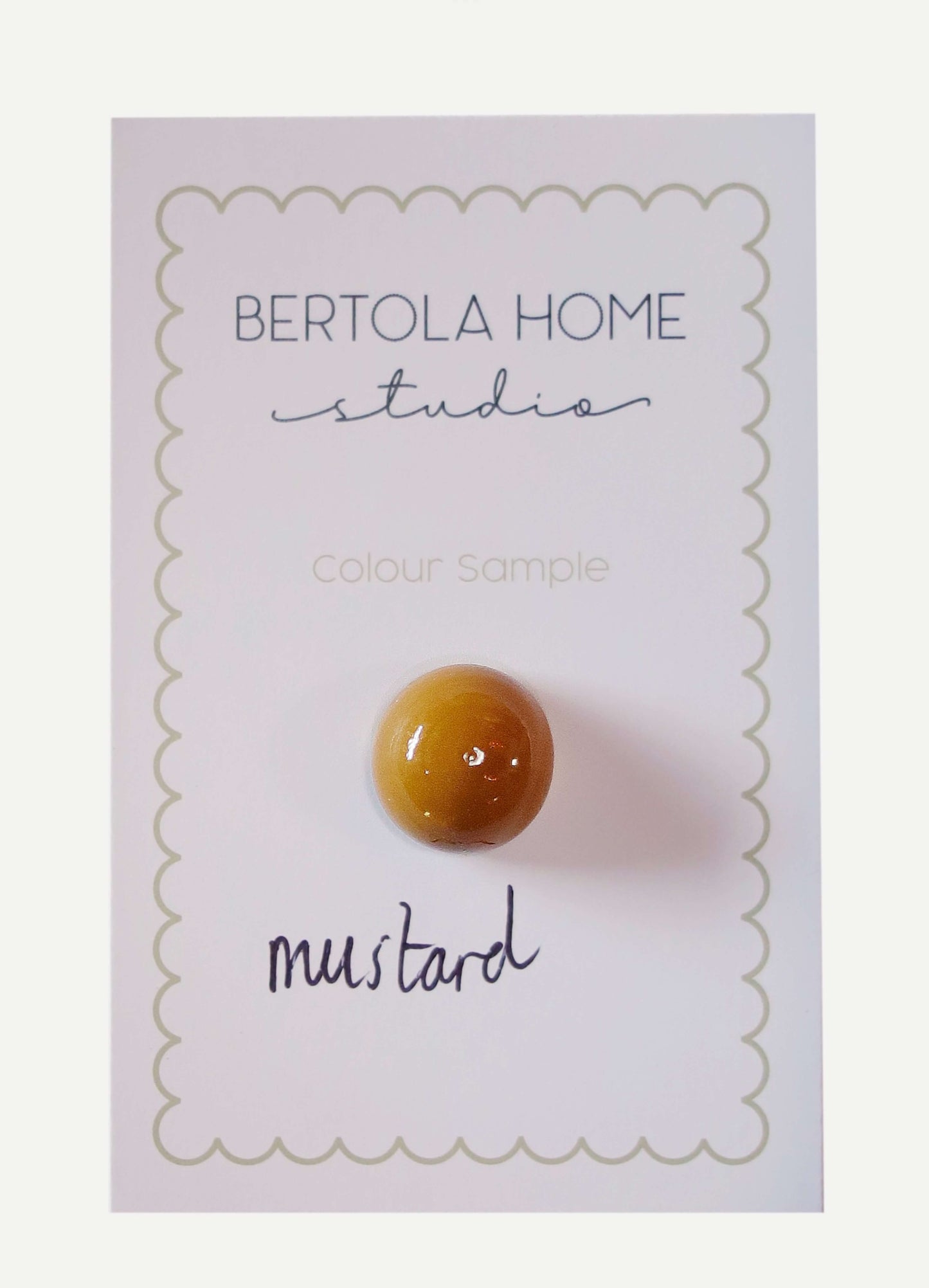 Mustard colour sample