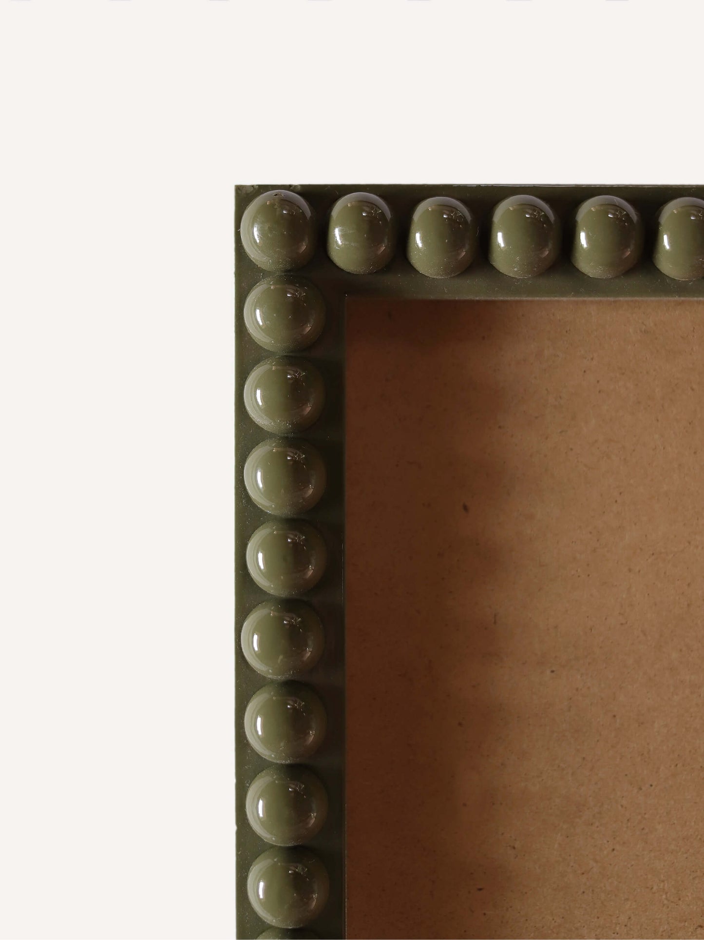 Olive Green Bobbin Frame close up