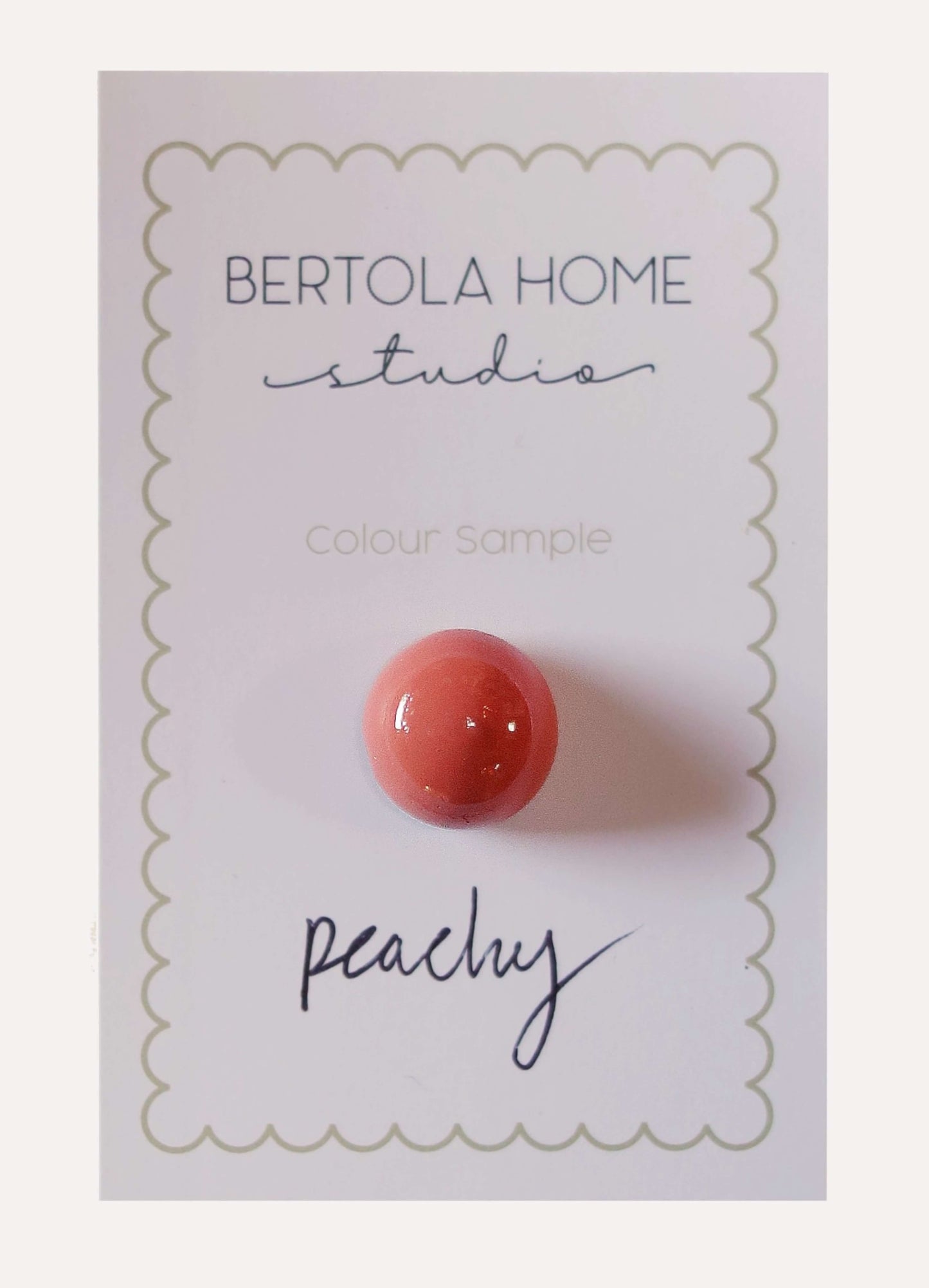 Peachy colour sample
