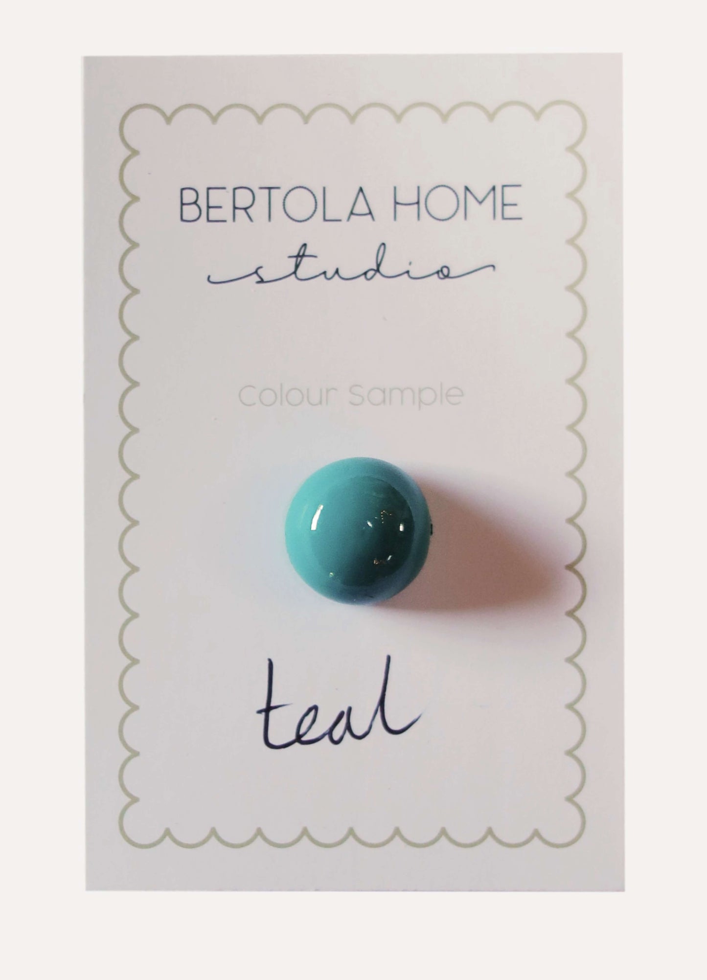 Teal colour sample