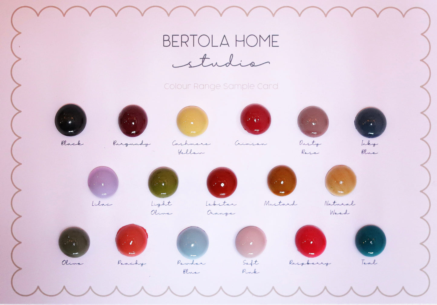 Colour Samples (painted lacquered)