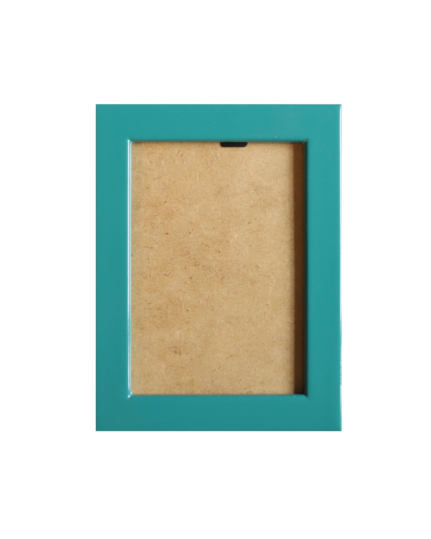 Teal Lacquered Wood Flat Frame