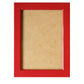 Crimson Lacquered Wood Flat Frame