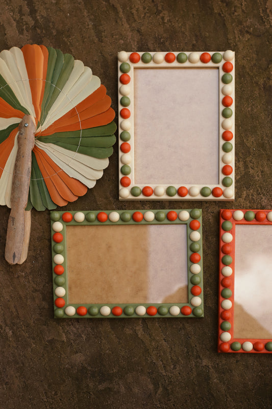 Burnt Orange, Olive & Oat Bobbin Frame