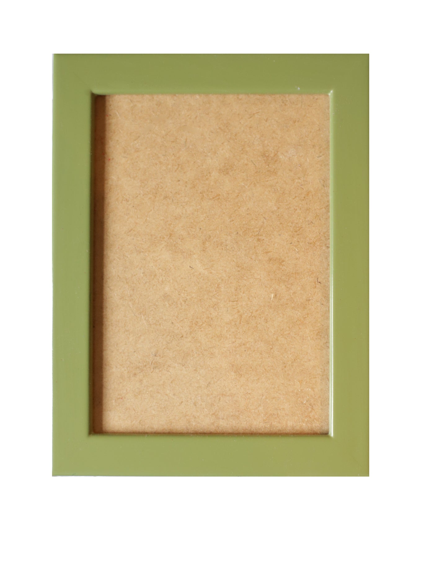 Light olive  Lacquered Wood Flat Frame