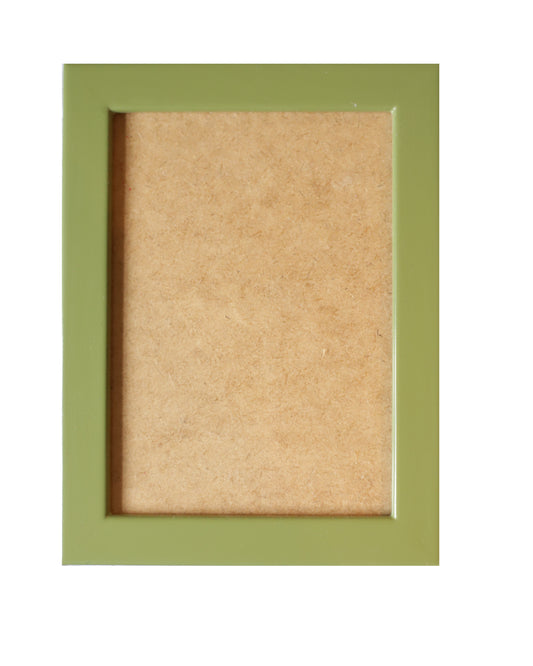 Light olive  Lacquered Wood Flat Frame