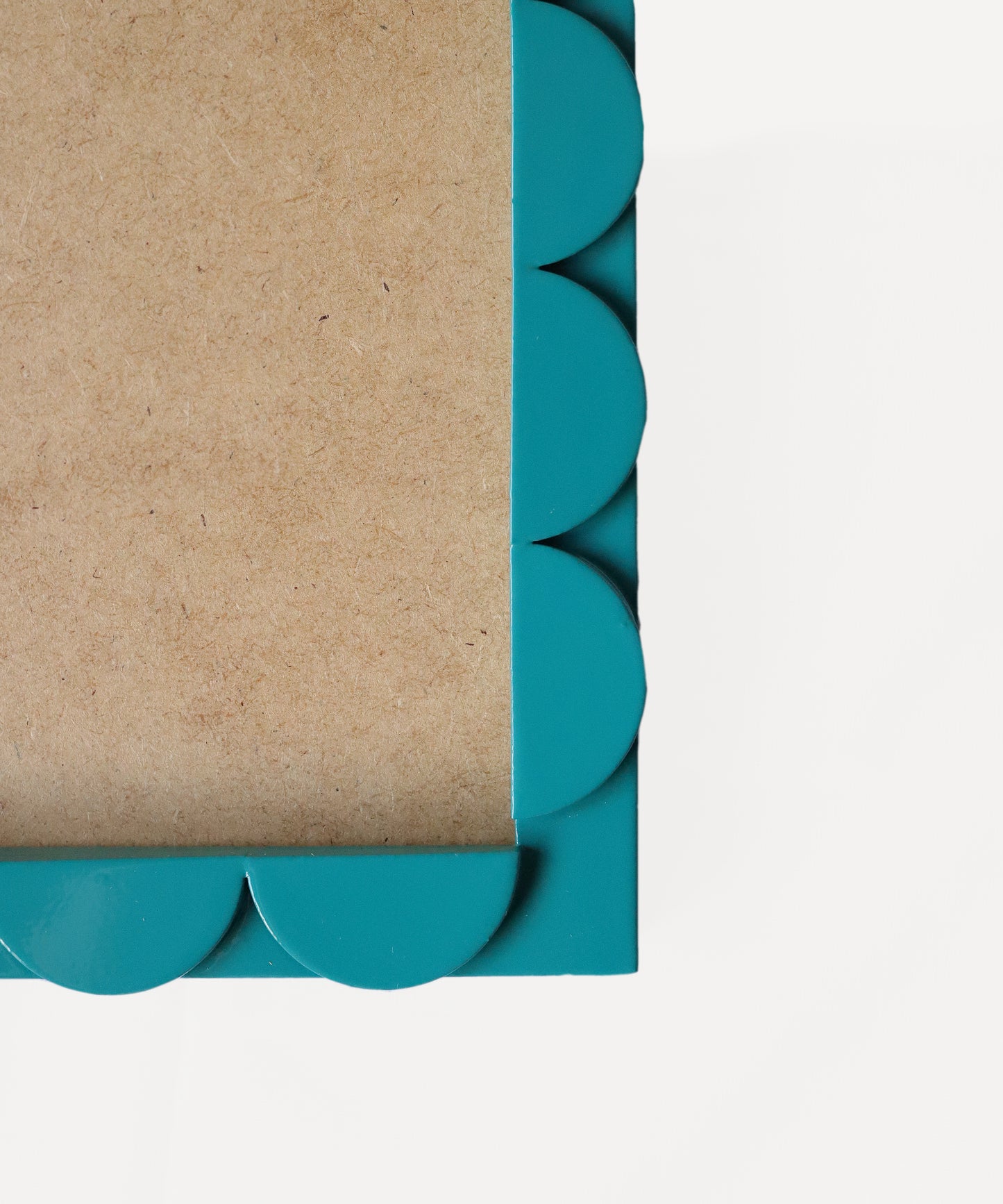 Teal Lacquered Scallop Frame