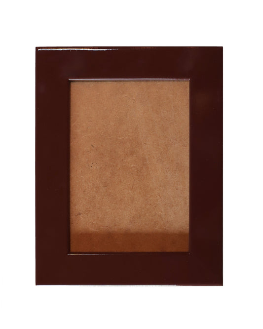 Cocoa Lacquered Wood Flat Frame