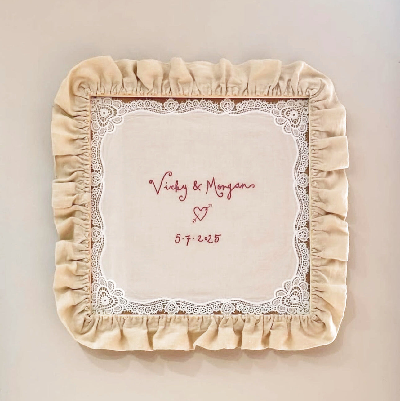Oat Ruffle Frame