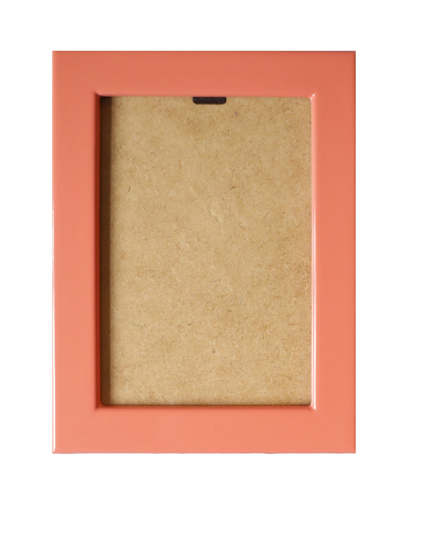 Peachy Lacquered Wood Flat Frame