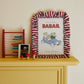 Cranberry Stripe Ruffle Frame