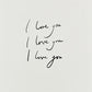 ‘I love you” Framed Original Art