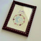 Burgundy Bobbin Frame
