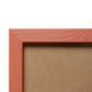 Terracotta Stained Wood Flat Frame