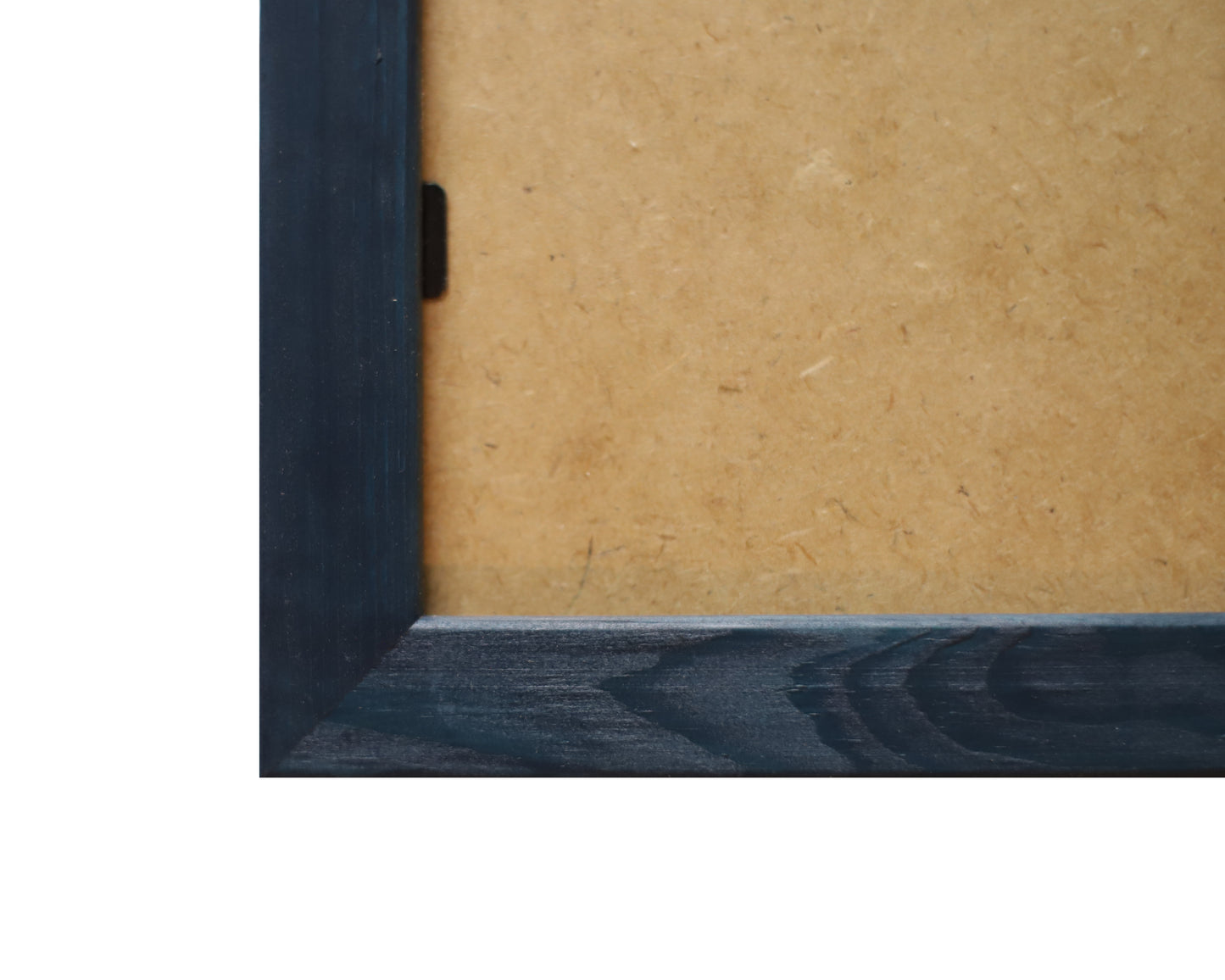 Indigo Stained Wood Flat Frame