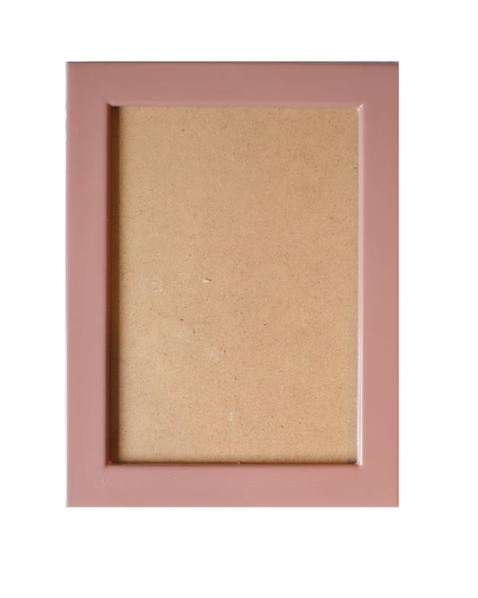 Dusty Rose Lacquered Wood Flat Frame