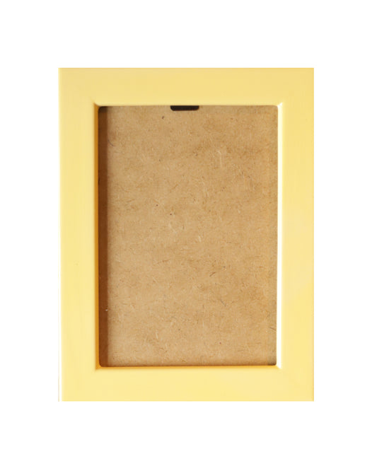 Cashmere yellow Lacquered Wood Flat Frame