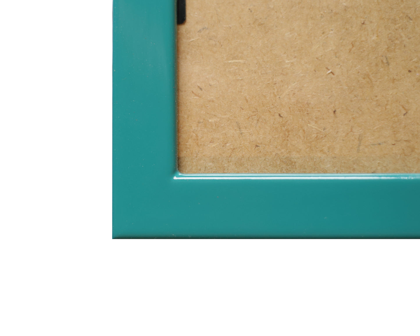 Teal Lacquered Wood Flat Frame