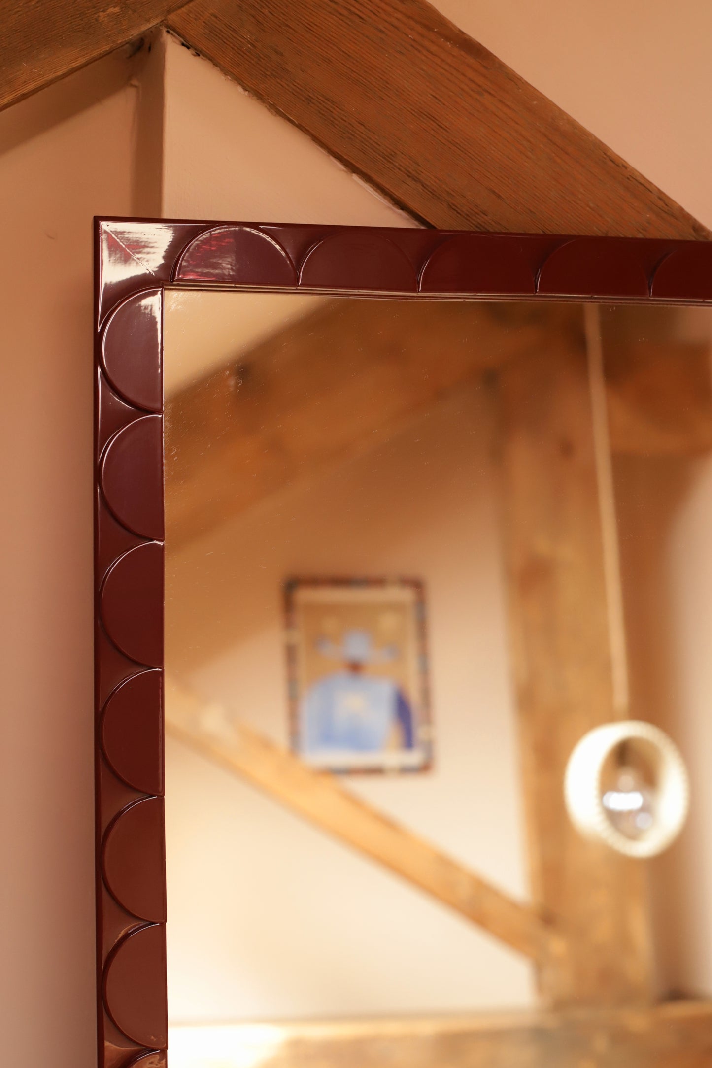 Full-Length Lacquered scallop Mirror