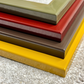 Burgundy Lacquered Wood Flat Frame