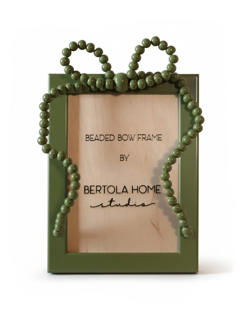 Beaded Bow Frame