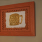 Terracotta Stained Wood Stamp Mount